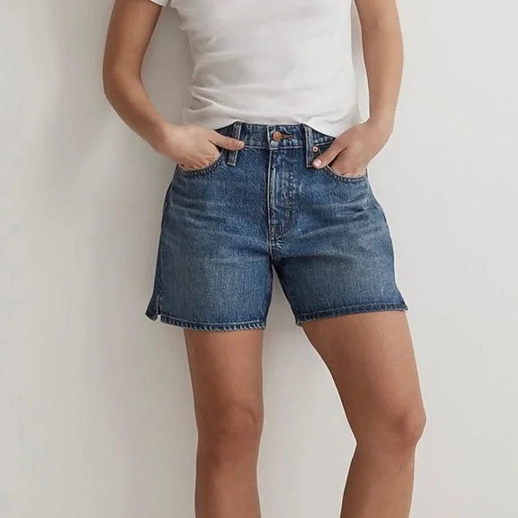 Madewell Shorts Madewell Relaxed Midlength Denim Shorts Poshmark